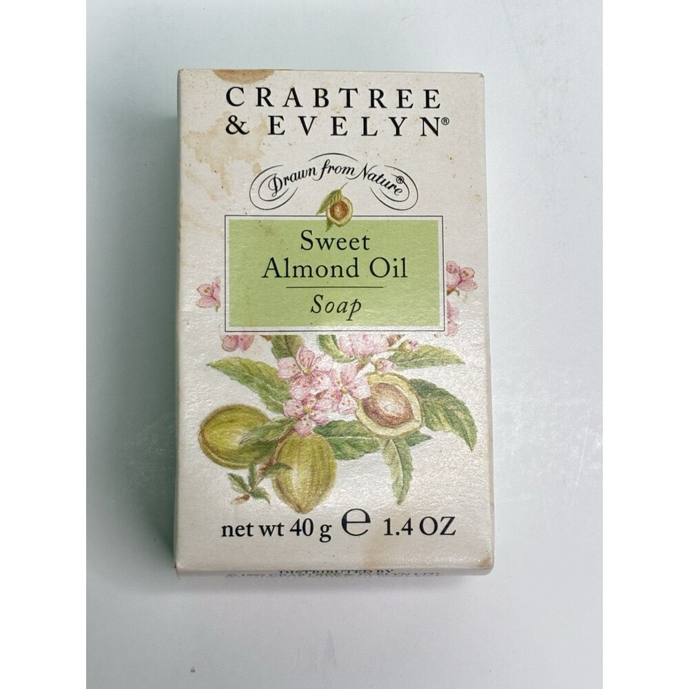 Crabtree & Evelyn Sweet Almond Oil Soap VTG 1995 Original Boxed Bar 1.4oz NEW